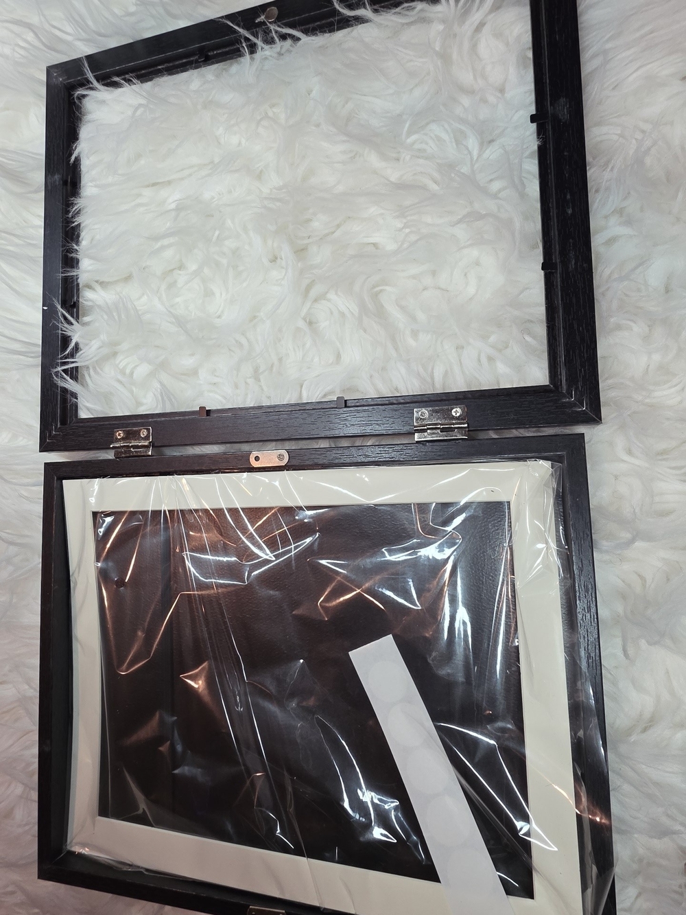 Classic Black Wood Photo Frame with White Mat - Home Accents - Picture 1 of 4